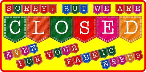 A Fabric Store Closed Sign Store Fabric Materials Photo Background And Picture For Free Download ...