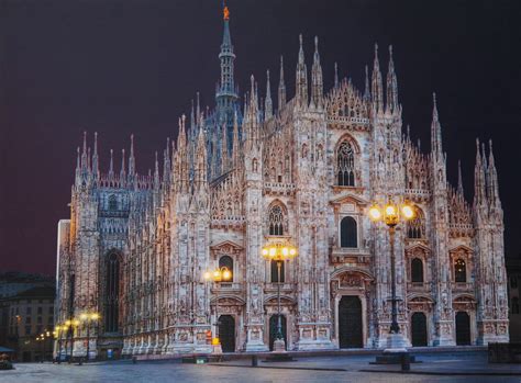 Milano Duomo, Italy, Cathedral, Night, HD Wallpaper | Rare Gallery