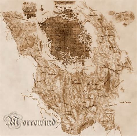 Morrowind_Map.jpg (1024×1013) | PC and Video Games | Pinterest