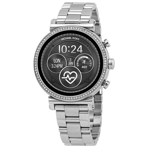 Michael Kors - Access Sofie Heart Rate Smartwatch 41mm Stainless Steel ...