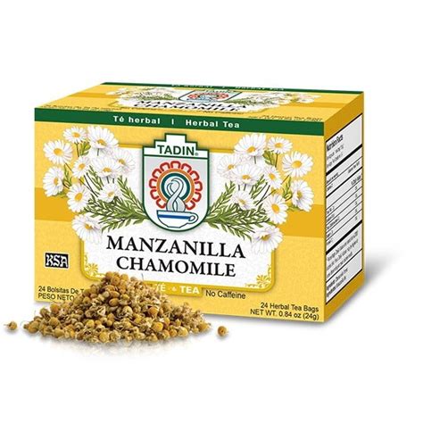 Tadin Caffeine-Free Manzanilla Chamomile Herbal Tea Bags, 24 Ct - Walmart.com - Walmart.com