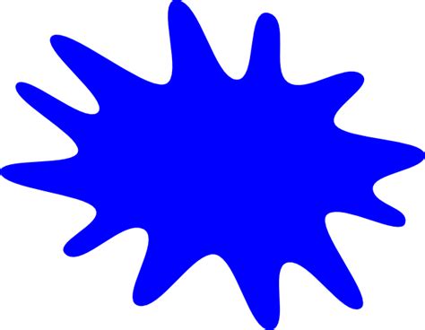 Blue Paint Splat Clip Art at Clker.com - vector clip art online ...