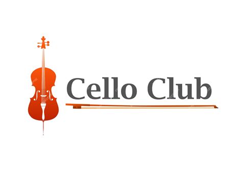 Premium Vector | Logo of cello club or music shop