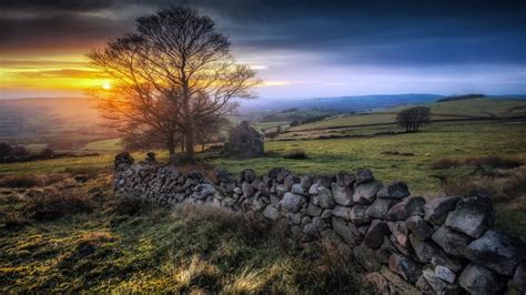 Fondos de pantalla : pared, puesta de sol, paisaje, al aire libre, Piedras, cerca, Árboles ...