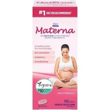 Nestle: Materna Prenatal Vitamins in 2022 | Prenatal multivitamin ...