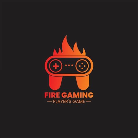 Premium Vector | Fire gaming logo, gaming logo template