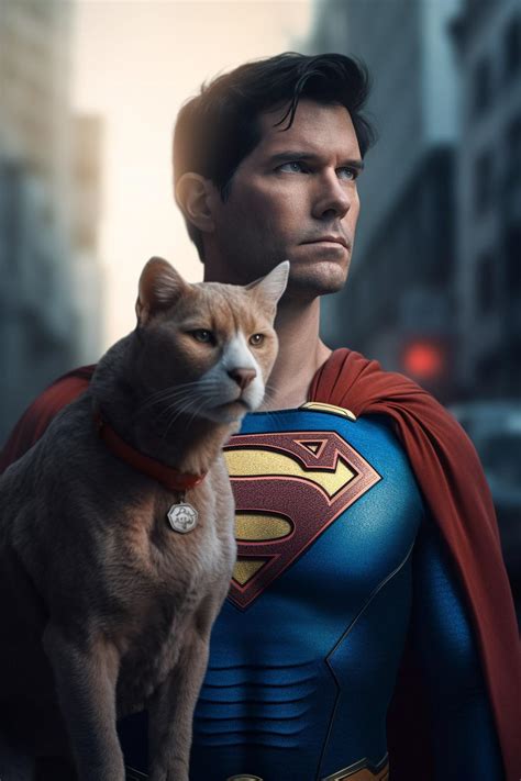 Superman and his cat : r/AltUniverseAI