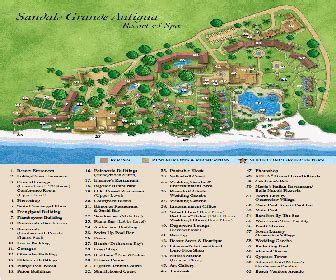 Resort Map | Sandals Grande Antigua | Antigua and Barbuda