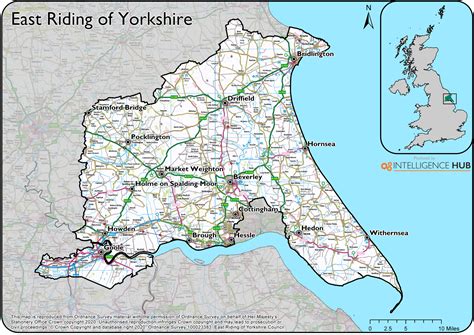 East Riding Of Yorkshire Boundary Map - Channa Antonetta