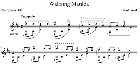 John Hall | Music for Guitar | Blog : Waltzing Matilda, Solo Guitar Arrangement