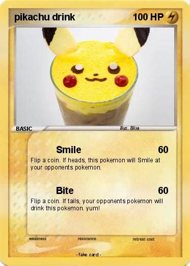 Pokémon pikachu drink - Smile - My Pokemon Card