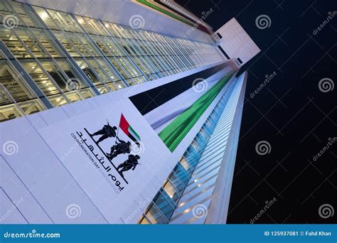 Huge Flag of UAE with Commemoration Day Picture Editorial Photo - Image of heritage, muslim ...