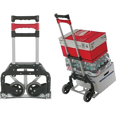 Magna Cart Personal Hand Truck, 150 lbs., Silver/Black/Red (109231 ...