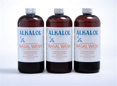 Alkalol Solution Original Nasal Wash, 3 Count -16 fl oz