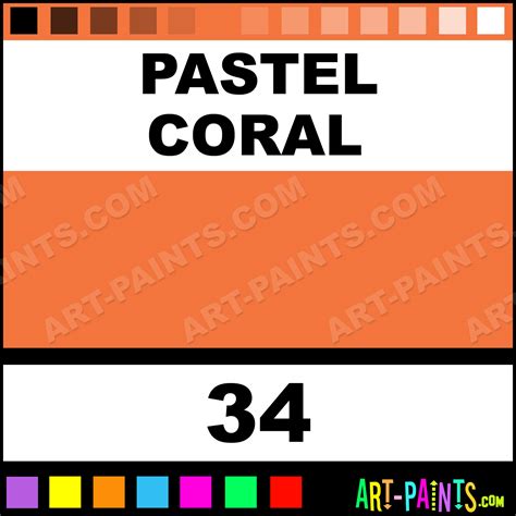 Pastel Coral Vivid Colours Encaustic Wax Beeswax Paints - 34 - Pastel Coral Paint, Pastel Coral ...