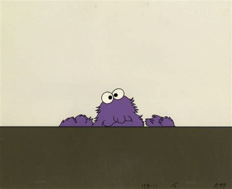 Sesame Street Cookie Monster Production Cel - ID: jansesame22265 | Van Eaton Galleries