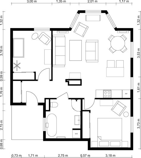 Two bedroom house plan drawing - beampsado