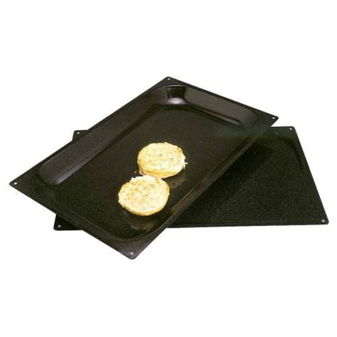 BAKING TRAY ENAMELLED - 535 X 325 X 40MM (BLACK) | Euro Shop Equipment