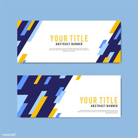 Colorful and abstract banner design templates | free image by rawpixel.com | Banner design ...