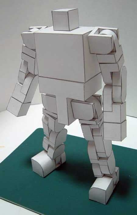 Papercraft - Robot Highly Poseable - Papercraft4u | Free Papercrafts, Paper Toys, Paper Models ...