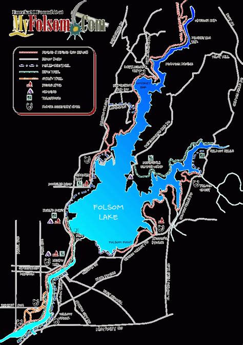 Folsom Lake Trails Map - MyFolsom.com