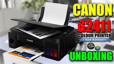 CANON PIXMA G2411 PRINTER UNBOXING 2021 - YouTube