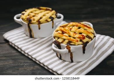 English Apple Pies On Dark Wooden Stock Photo 1258118452 | Shutterstock