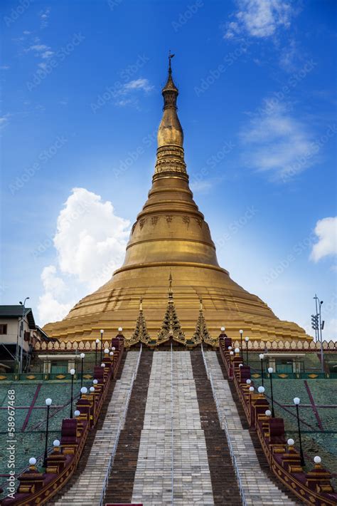 Uppatasanti pagoda,landmark of Naypyidaw, capital of Myanmar Stock Photo | Adobe Stock