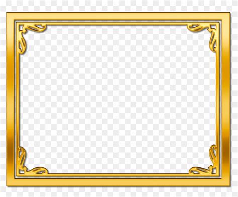 Gold Frame Border Free Clipart | Webframes.org