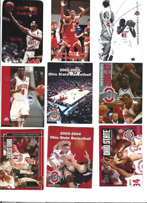 Ohio State University Buckeye Basketball schedule lot of 110 19762008 ...