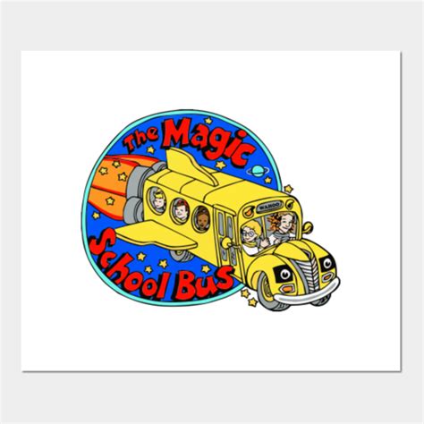 Magic School Bus Logo - Magic School Bus - Posters and Art Prints | TeePublic