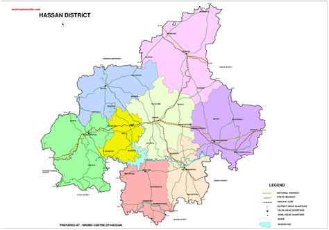 Hassan District Map PDF Download - Master Plans India