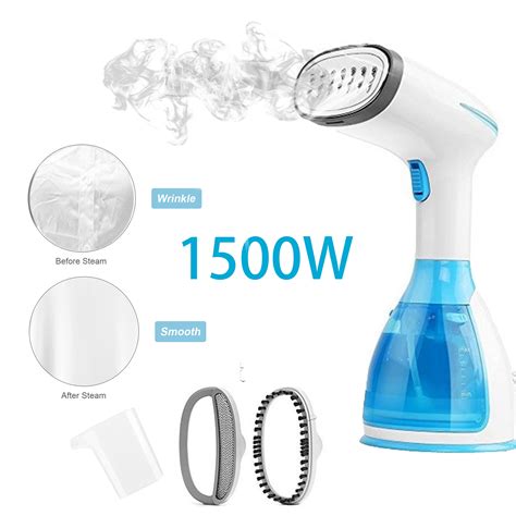 Steam Iron for Clothes Steamer, 1500W Handheld Garment Steamer Clothing Iron 280mL Big Capacity ...