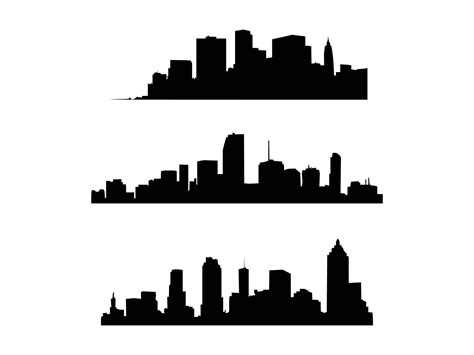 City Scape Svg City Svg Silhouette City Buildings Svg Cutting | Etsy