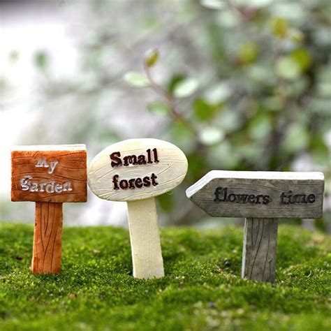 3 Fairy Garden Signs