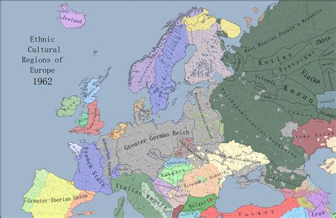 Ethnic Cultural regions of europe 1962 : r/TNOmod