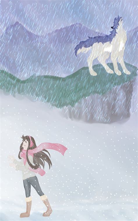 Yuki and Ame in his wolf form in rain and snow from Wolf Children ...