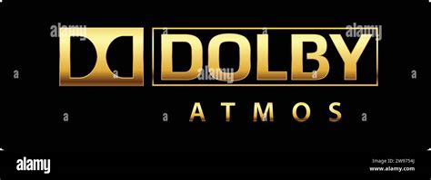 Dolby Atoms Golden Logo vector | Dolby Atoms sign Golden | Sound system ...