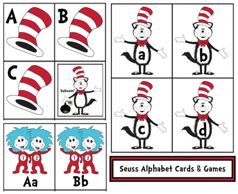 Dr. Seuss Alphabet Cards and Games | Dr Seuss | Pinterest | Activities ...