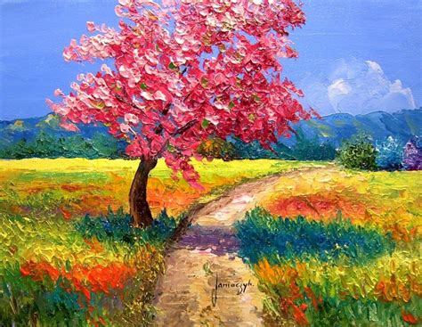 Colorful Nature by Jean-Marc Janiaczyk - eGrig | Beautiful landscape paintings, Landscape ...