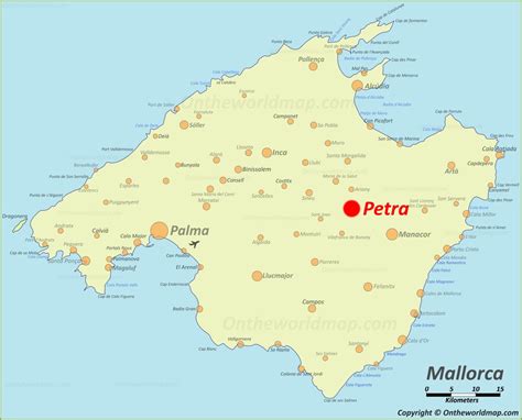 Petra Map | Mallorca, Spain | Detailed Maps of Petra