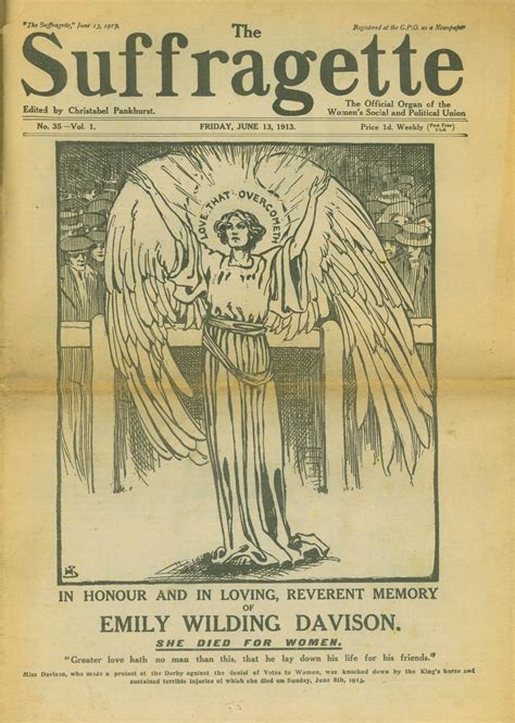 Suffragette Newspaper, 13 June 1913 - The Stirling Smith Art Gallery and Museum