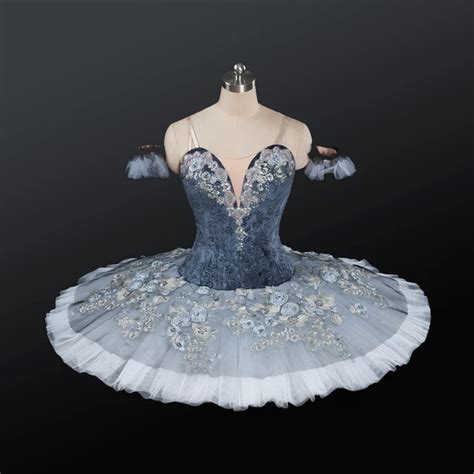 Adult Ballet Costumes Gray Skirt Cinderella Stage Wear For Ballet Performance Ballerina Tutus ...