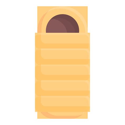 Sleeping bag icon cartoon vector. Camping sleep 14357840 Vector Art at ...