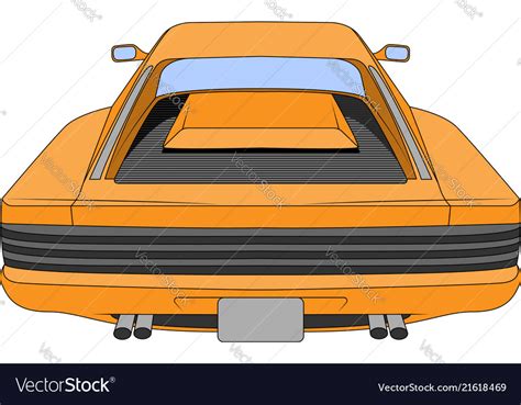 80s retro racing car Royalty Free Vector Image