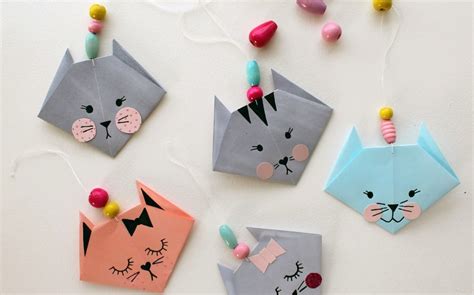 How to Make an Easy Origami Cat - Fun Crafts Kids