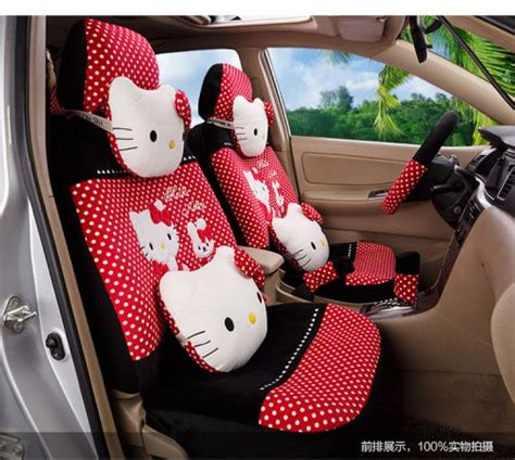 Buy ** 20 Piece Black&Red Polka Dot Pretty Hello Kitty and Bunny Car Seat Covers ** in Shanghai ...