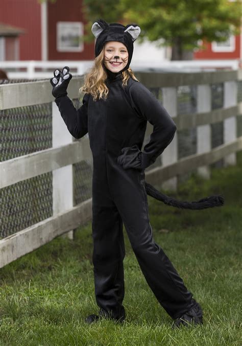 Black Cat Kids Halloween Costume | Warm Halloween Costume