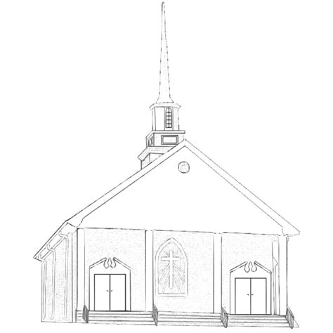 Country church vector drawing | Free SVG