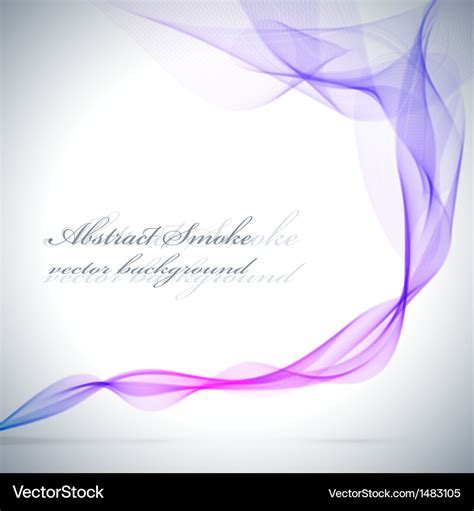 Abstract blue colored smoke background Royalty Free Vector